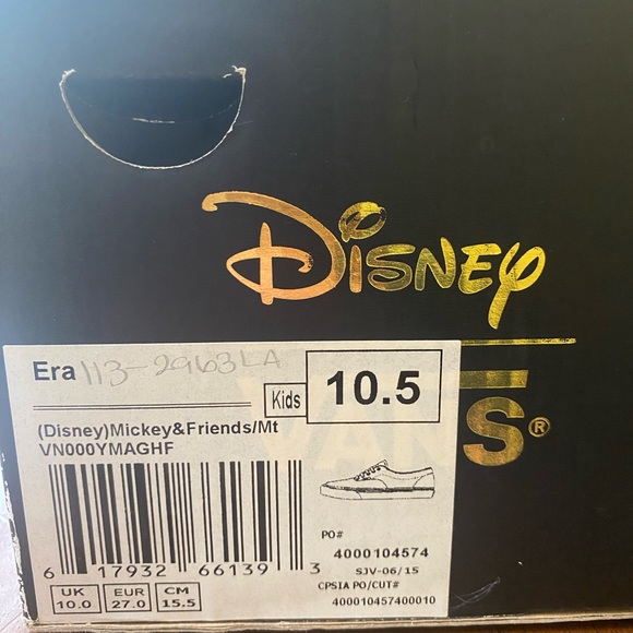 Disney x Vans Mickey Mouse Friends The Era Limited Edition Size 10.5 Kids - Picture 7 of 9